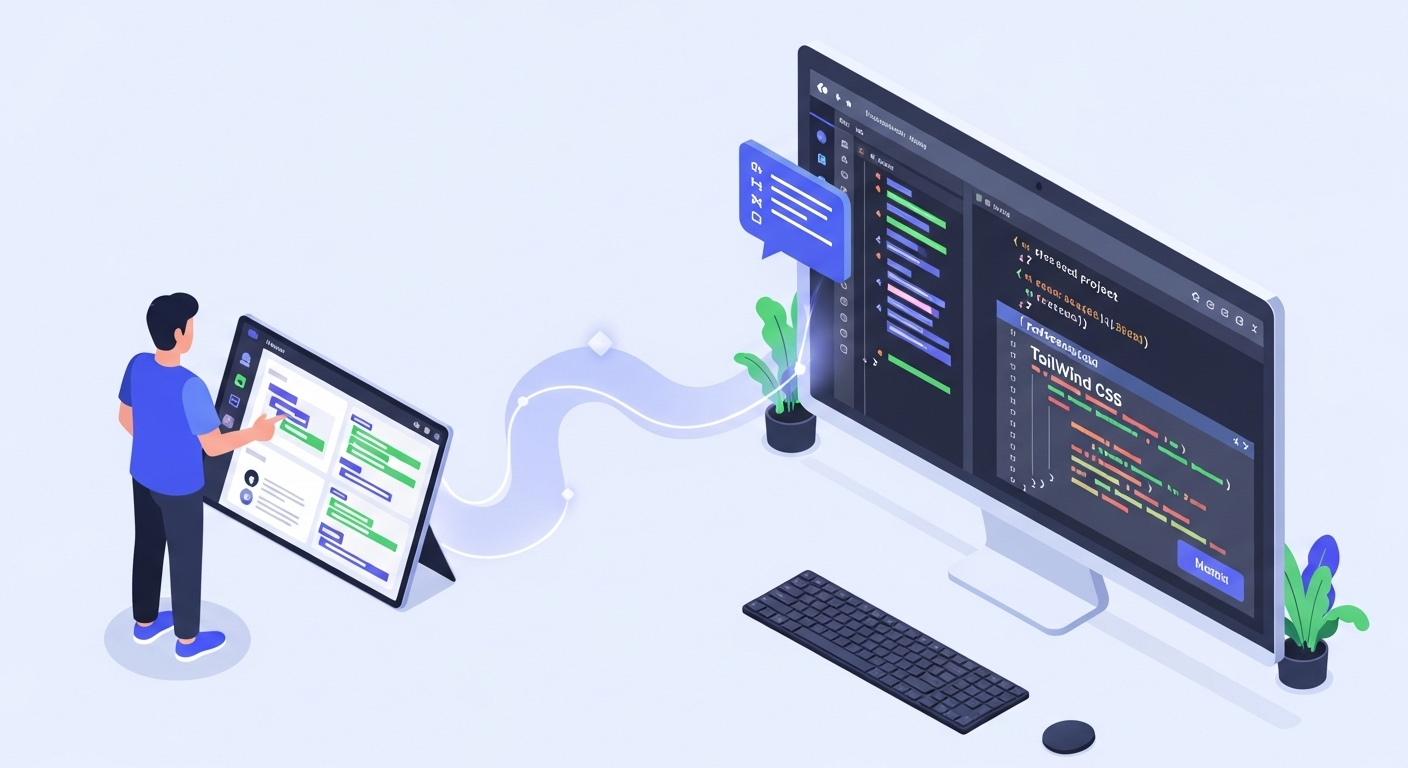 A vibe code writing code