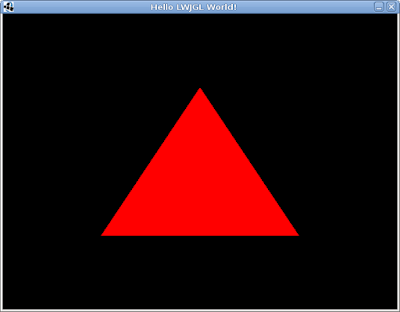 A red triangle
